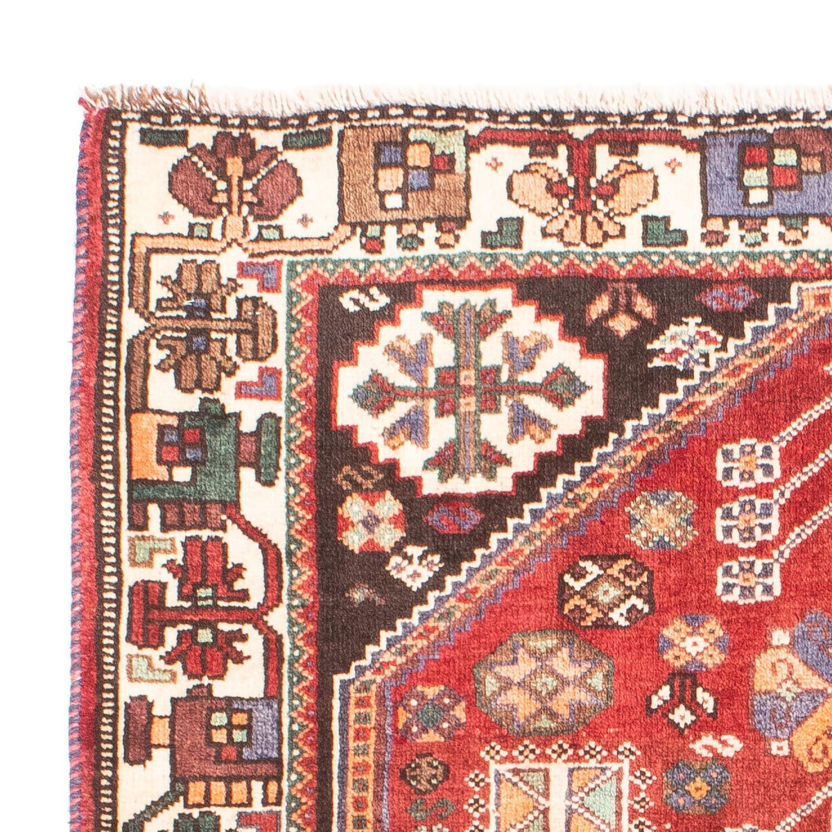 Perserteppich - Nomadic 152 x 103 cm - dunkelrot