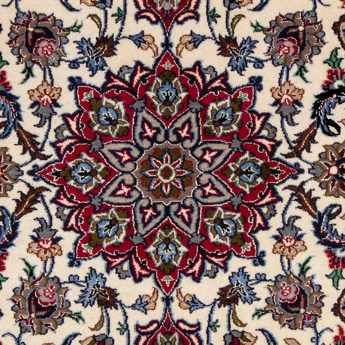 Perserteppich - Isfahan - Premium 102 x 70 cm - dunkelrot