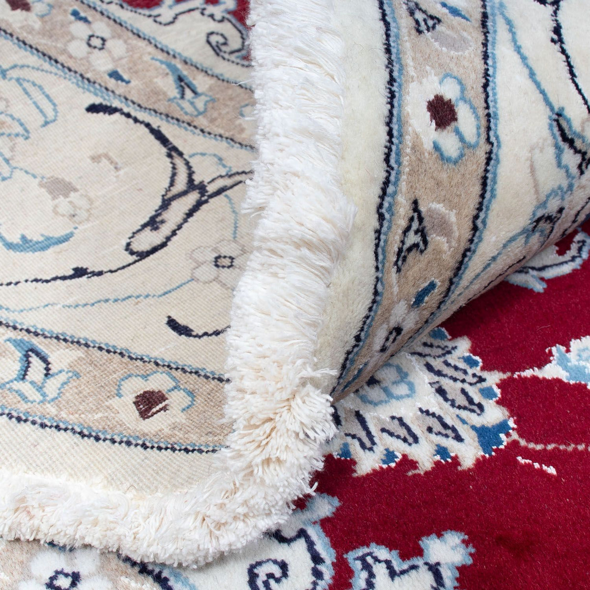 Perserteppich - Nain 245 x 245 cm - dunkelrot