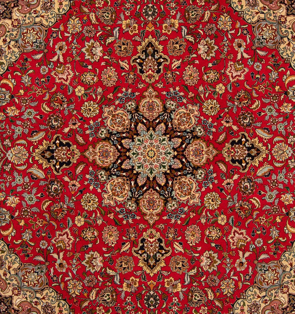 Perserteppich - Täbriz - Royal 204 x 203 cm Quadratischer Teppich
