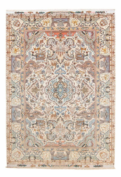 Täbriz - 60 Raj Teppich 209x306cm - Perserteppich