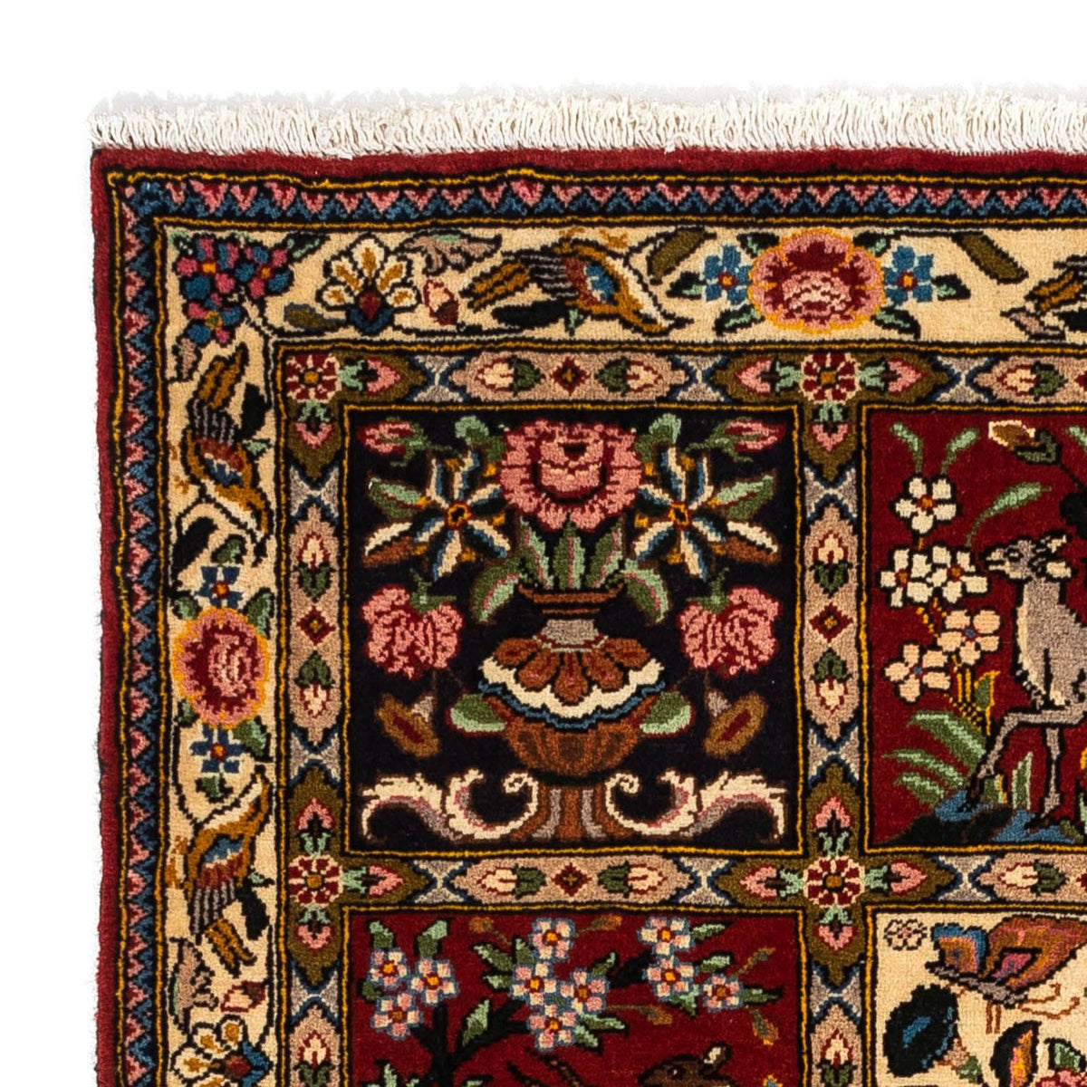 Perserteppich - Nomadic 148 x 103 cm - dunkelrot