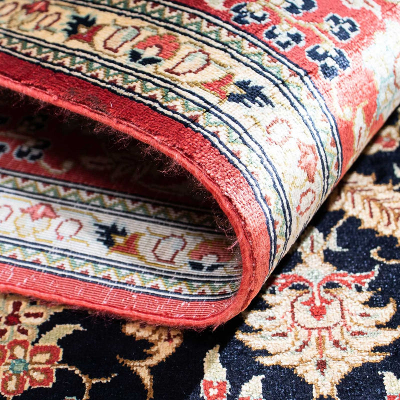 Perserteppich - Ghom 148 x 98 cm - dunkelblau