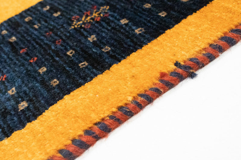 Gabbeh Teppich - Perser 148 x 100 cm - gold