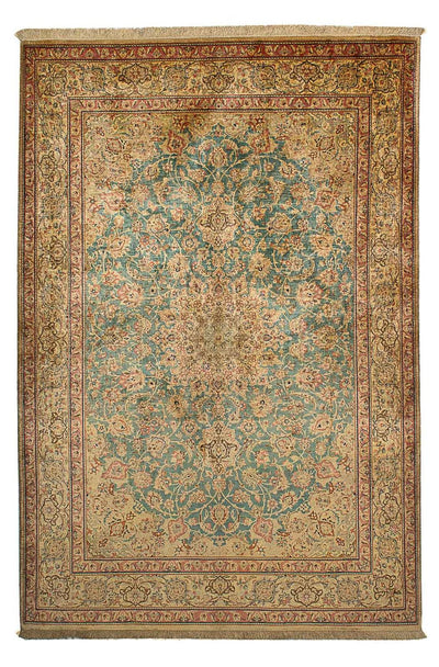 Ghom - Seide Teppich 132x216cm - Perserteppich