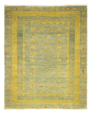 Gabbeh Teppich - Perser 218 x 175 cm - hellgrün