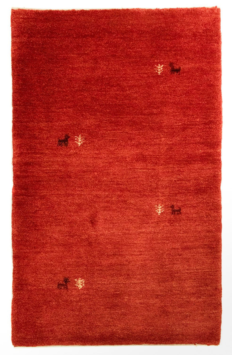 Gabbeh Teppich - Perser 147 x 76 cm - rot