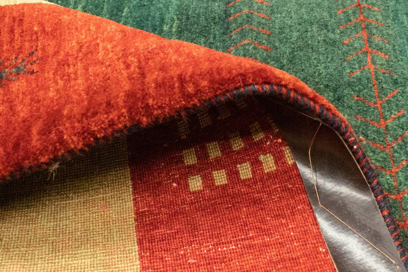 Gabbeh Teppich - Perser 181 x 127 cm - grün