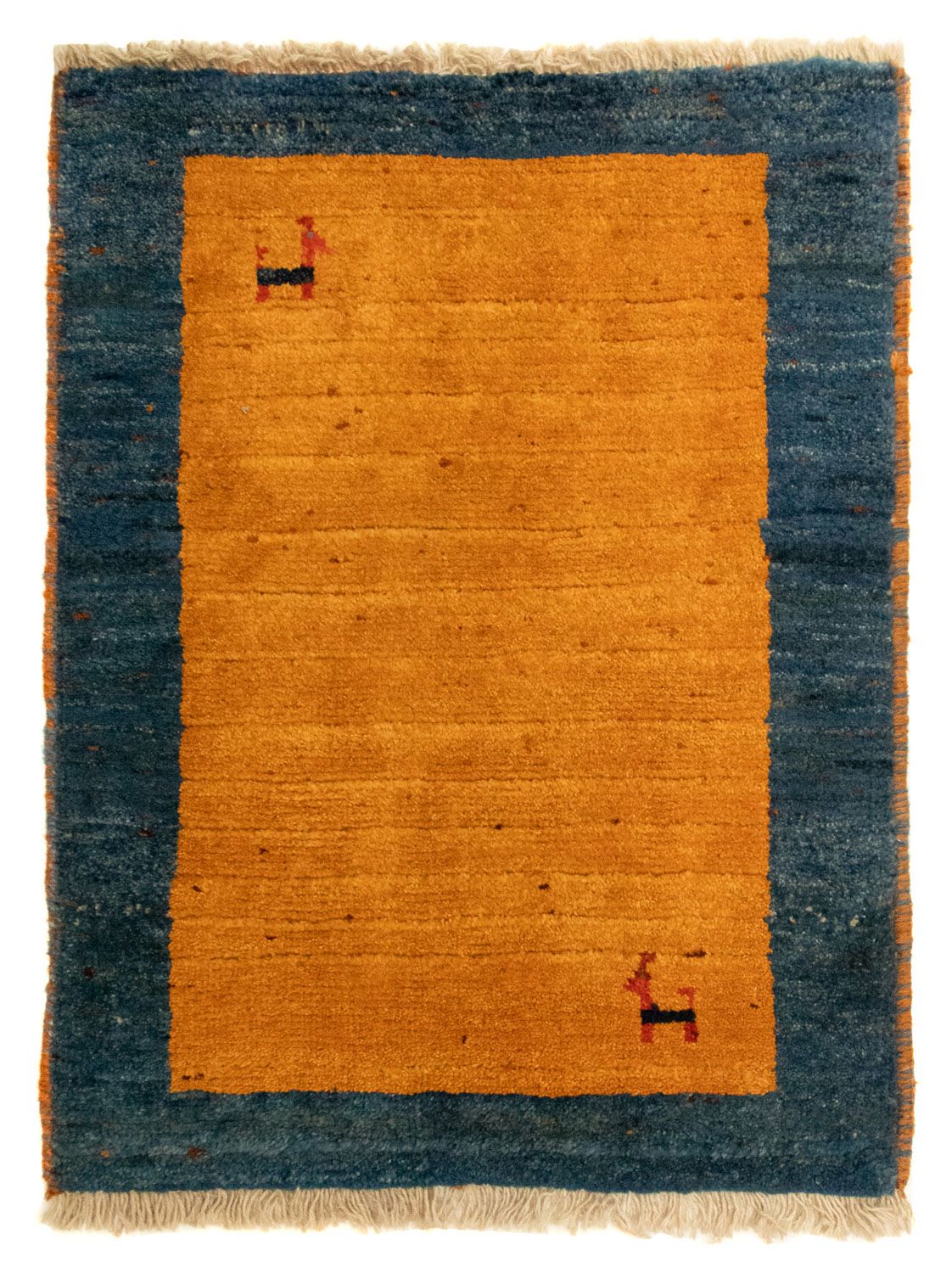 Gabbeh Teppich - Perser 85 x 64 cm - gold