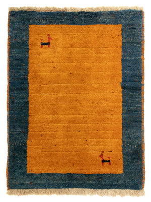 Gabbeh Teppich - Perser 85 x 64 cm - gold
