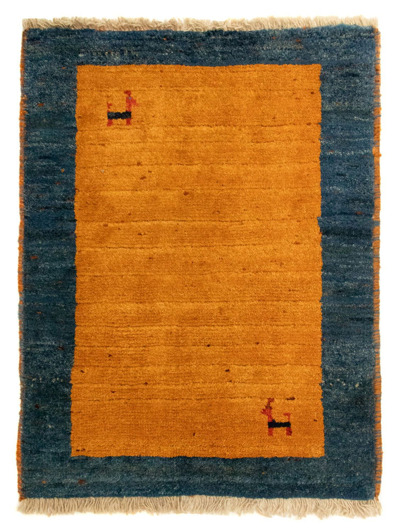 Gabbeh Teppich - Perser 85 x 64 cm - gold