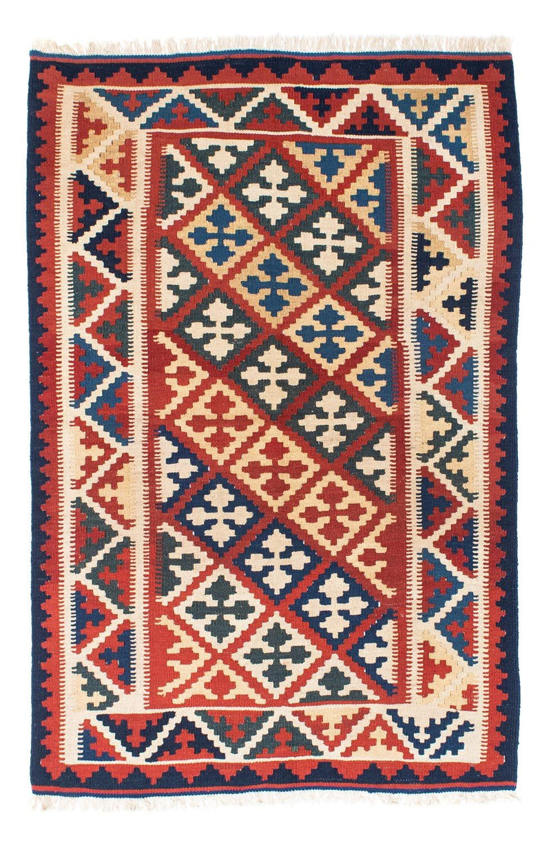 Kelim Teppich - Oriental 160 x 112 cm - rot