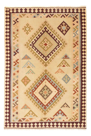 Kelim Teppich - Oriental 216 x 150 cm - hellbeige
