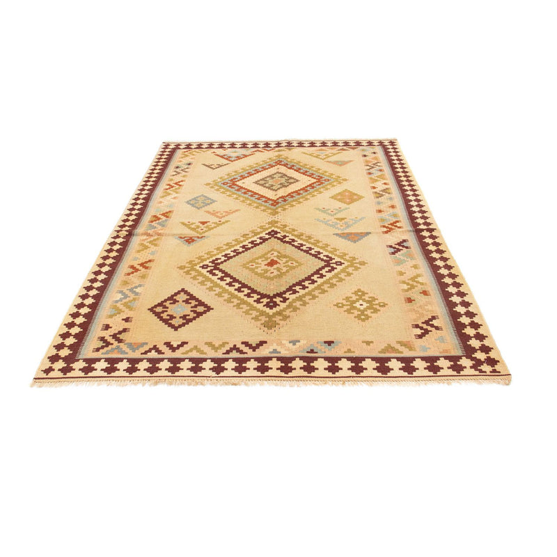 Kelim Teppich - Oriental 216 x 150 cm - hellbeige