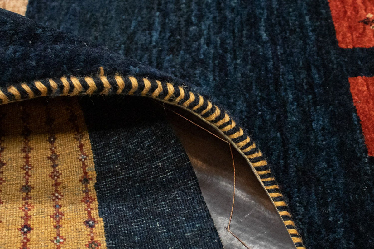 Gabbeh Teppich - Perser 152 x 105 cm - dunkelblau