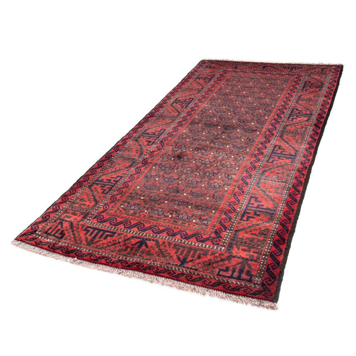 Perserteppich - Nomadic 240 x 113 cm - rot