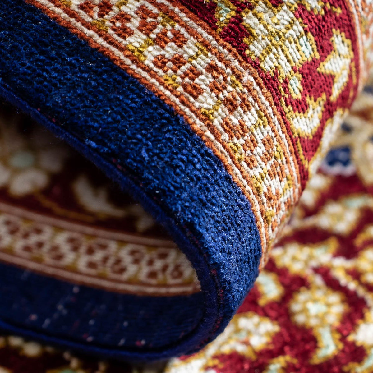 Perserteppich - Ghom 93 x 60 cm - dunkelblau