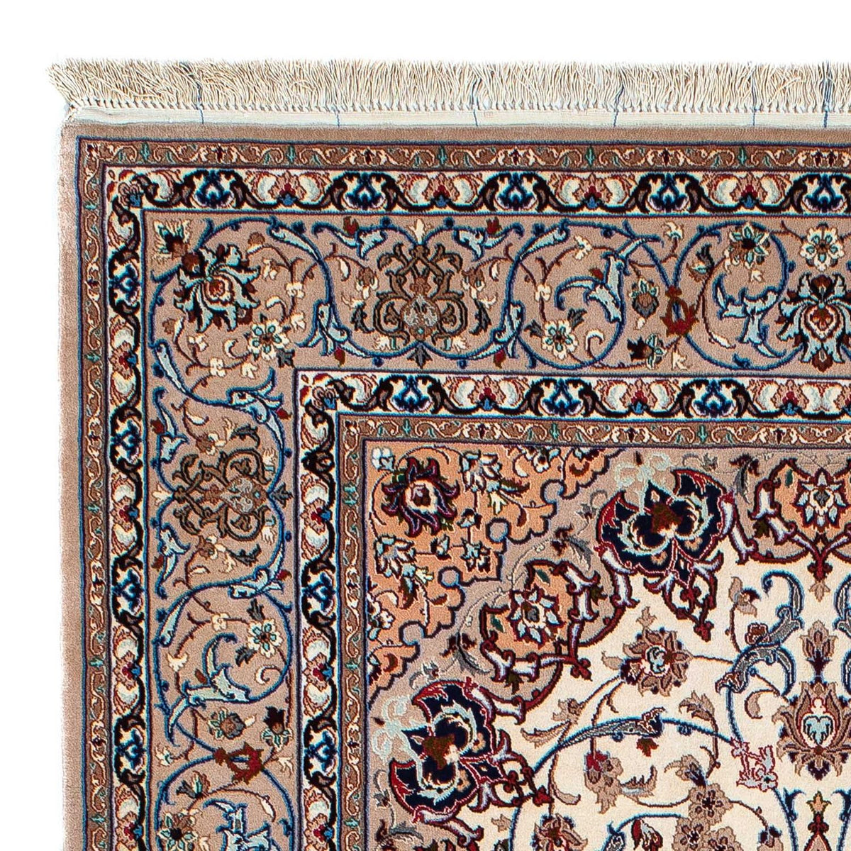 Seidenteppich - Ghom Seide - Premium 202 x 128 cm Teppichbrücke