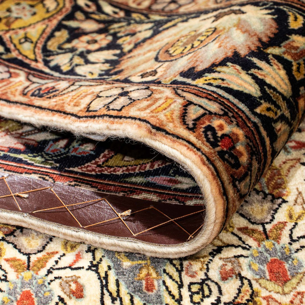 Seidenteppich - Ghom Seide - Premium 195 x 135 cm Teppichbrücke