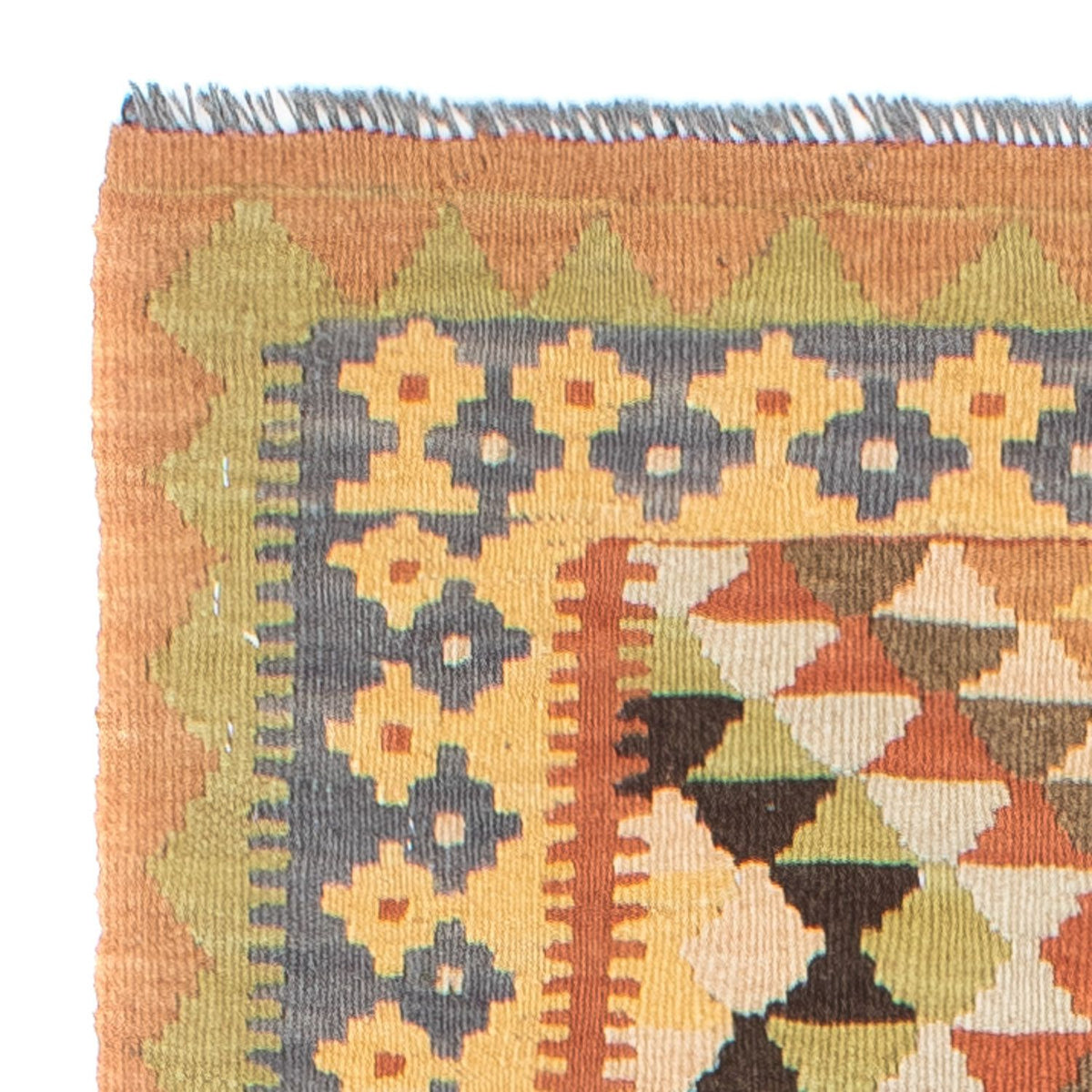 Kelim Teppich - Oriental 200 x 91 cm - hellbraun