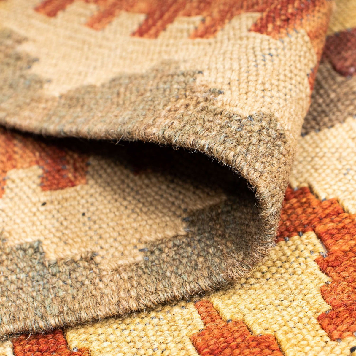 Kelim Teppich - Oriental 191 x 78 cm - hellbraun