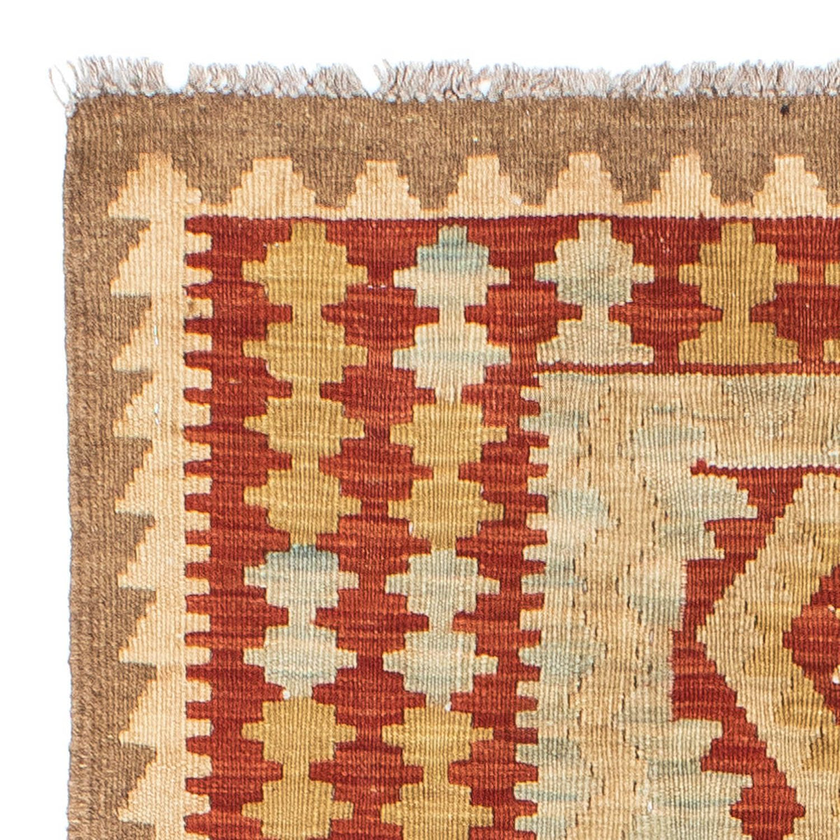 Kelim Teppich - Oriental 200 x 85 cm - beige