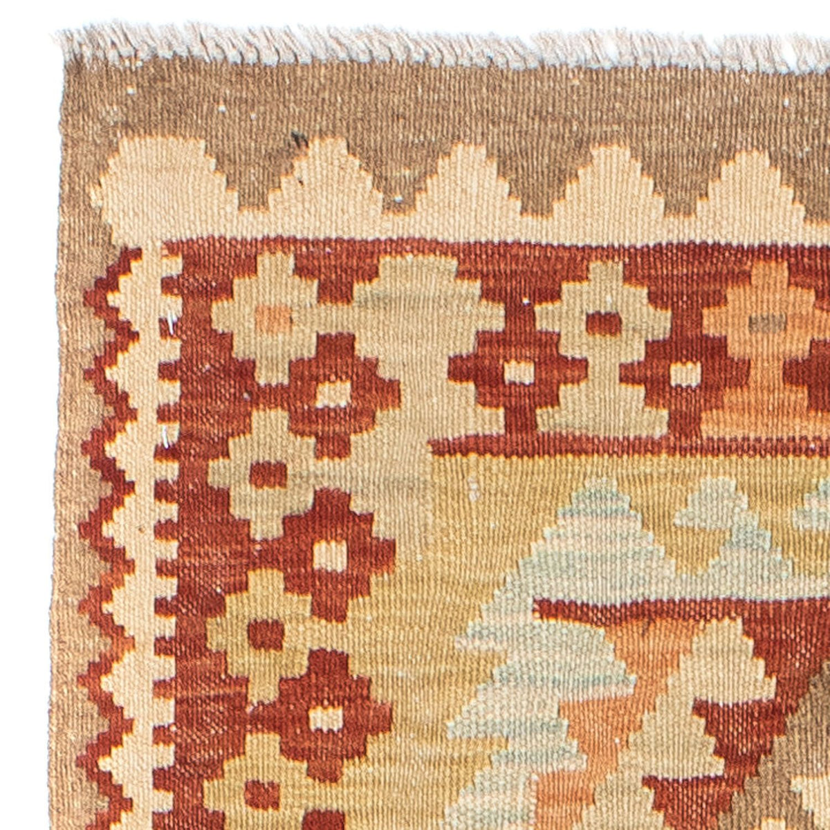 Kelim Teppich - Oriental 200 x 75 cm - beige