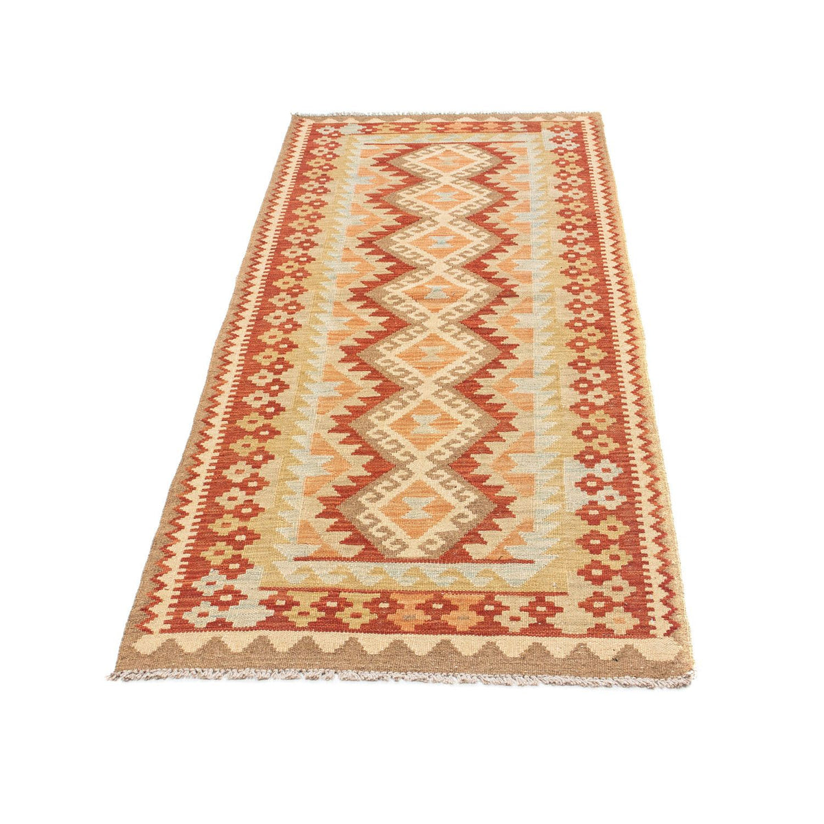 Kelim Teppich - Oriental 200 x 75 cm - beige