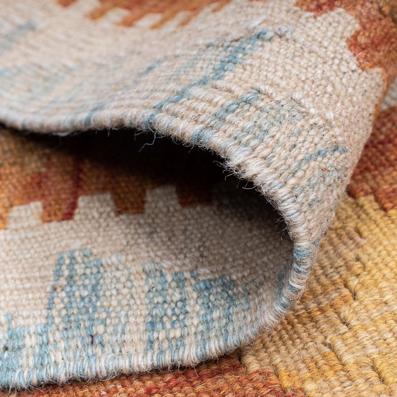 Kelim Teppich - Splash 202 x 62 cm - rost