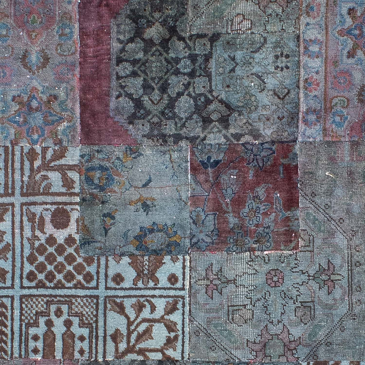 Patchwork Teppich 291 x 194 cm