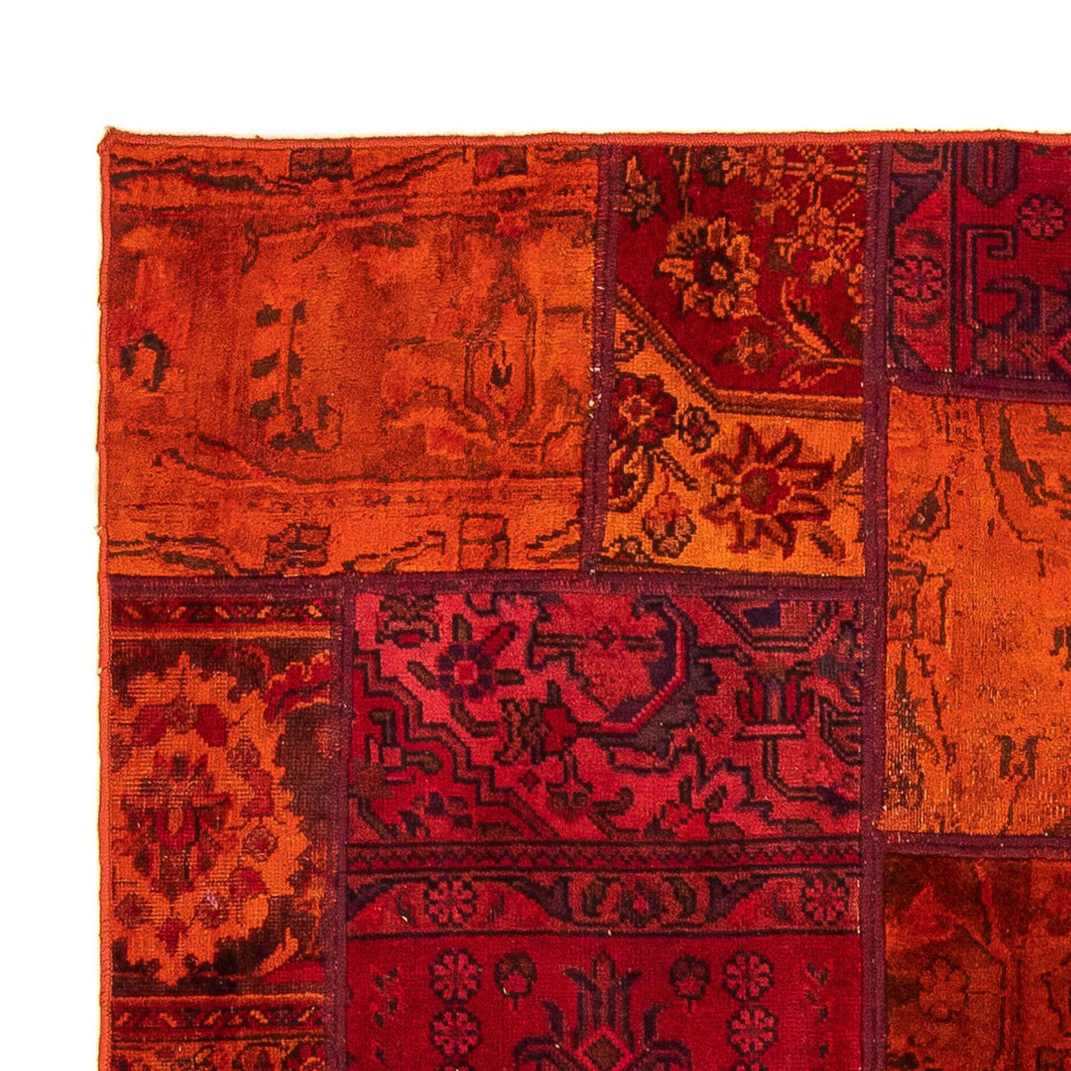 Patchwork Teppich 194 x 140 cm - mehrfarbig