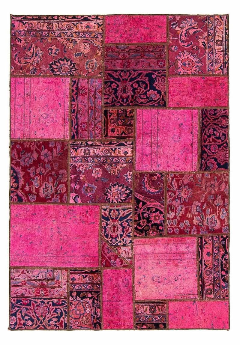 Patchwork Teppich 197 x 138 cm - mehrfarbig