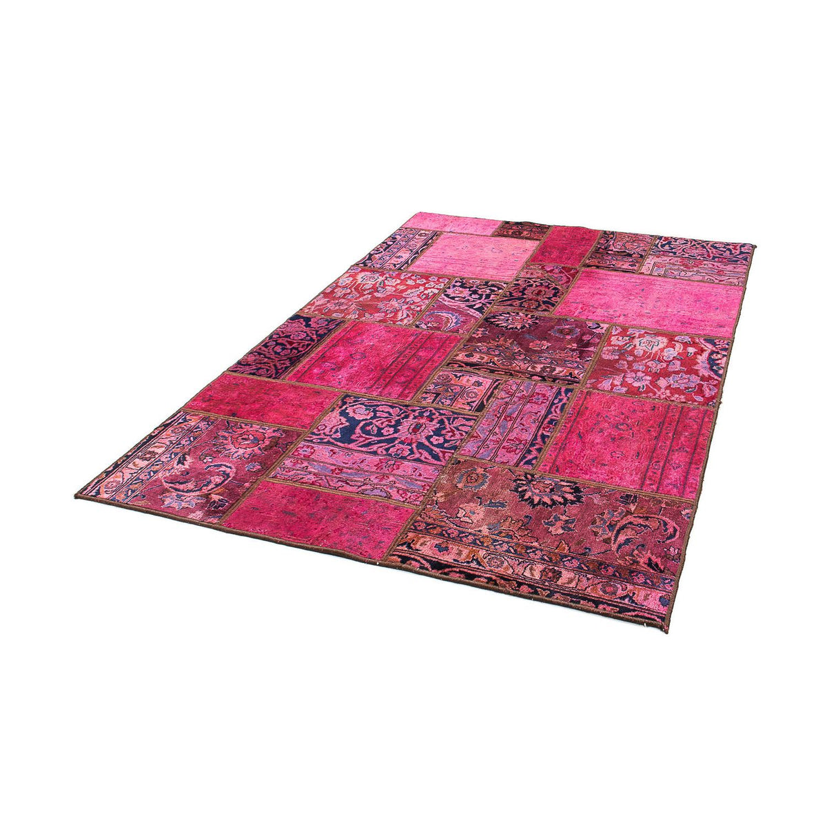 Patchwork Teppich 197 x 138 cm - mehrfarbig