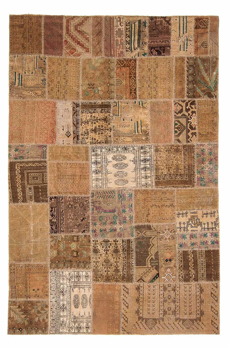 Patchwork Teppich 256 x 172 cm