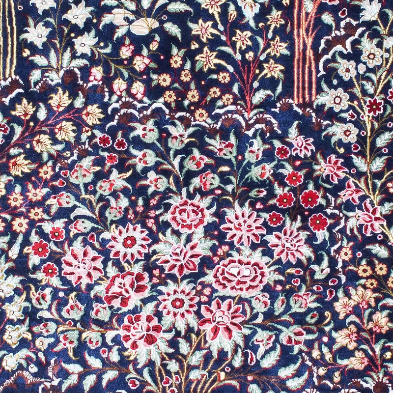 Perserteppich - Ghom 152 x 100 cm - dunkelblau