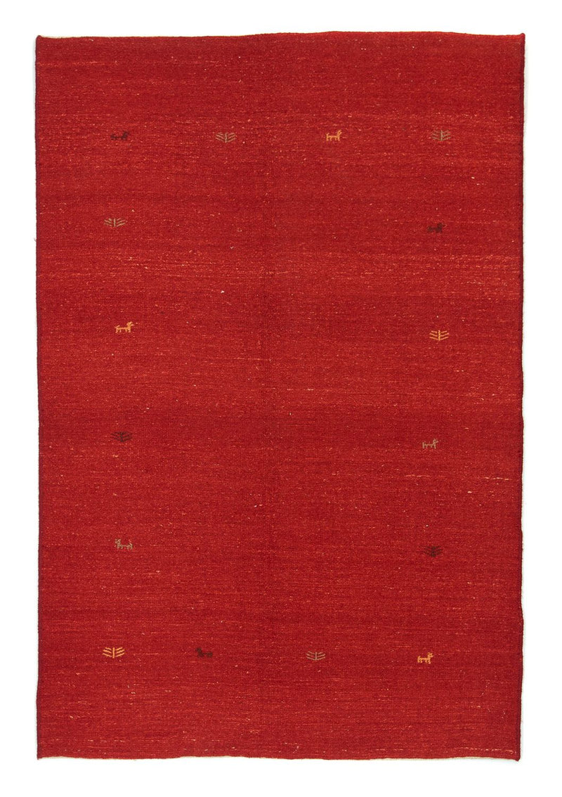 Gabbeh Teppich - Perser 208 x 138 cm - rot