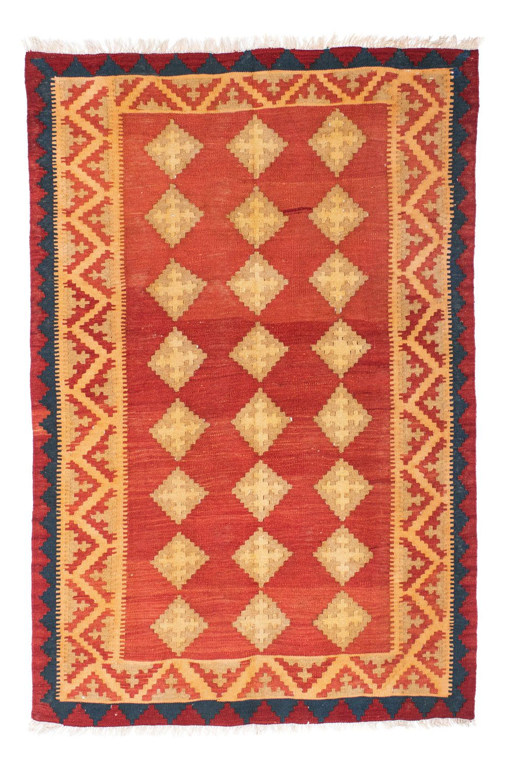 Kelim Teppich - Oriental 190 x 120 cm - orange