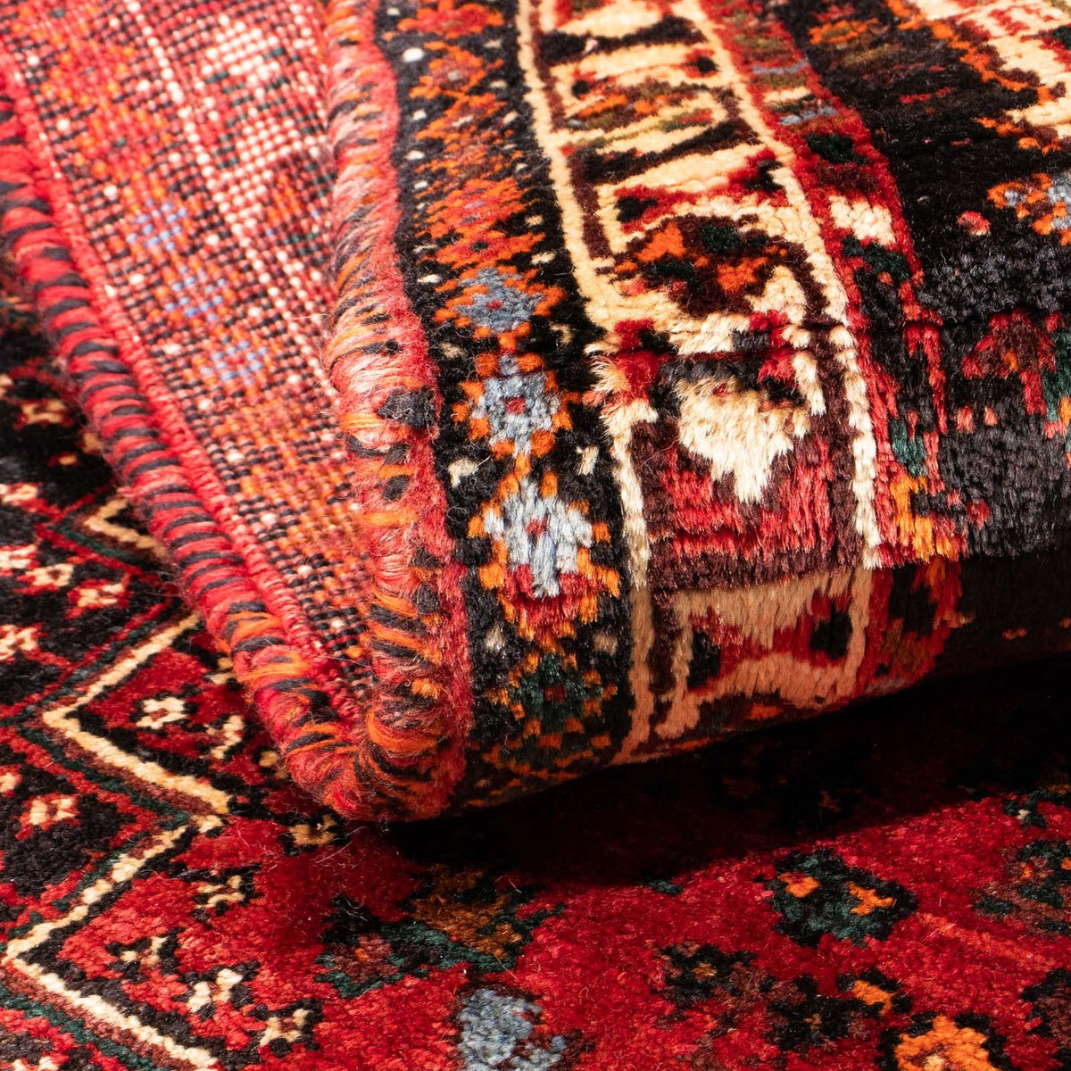 Perserteppich - Nomadic 162 x 117 cm - dunkelrot