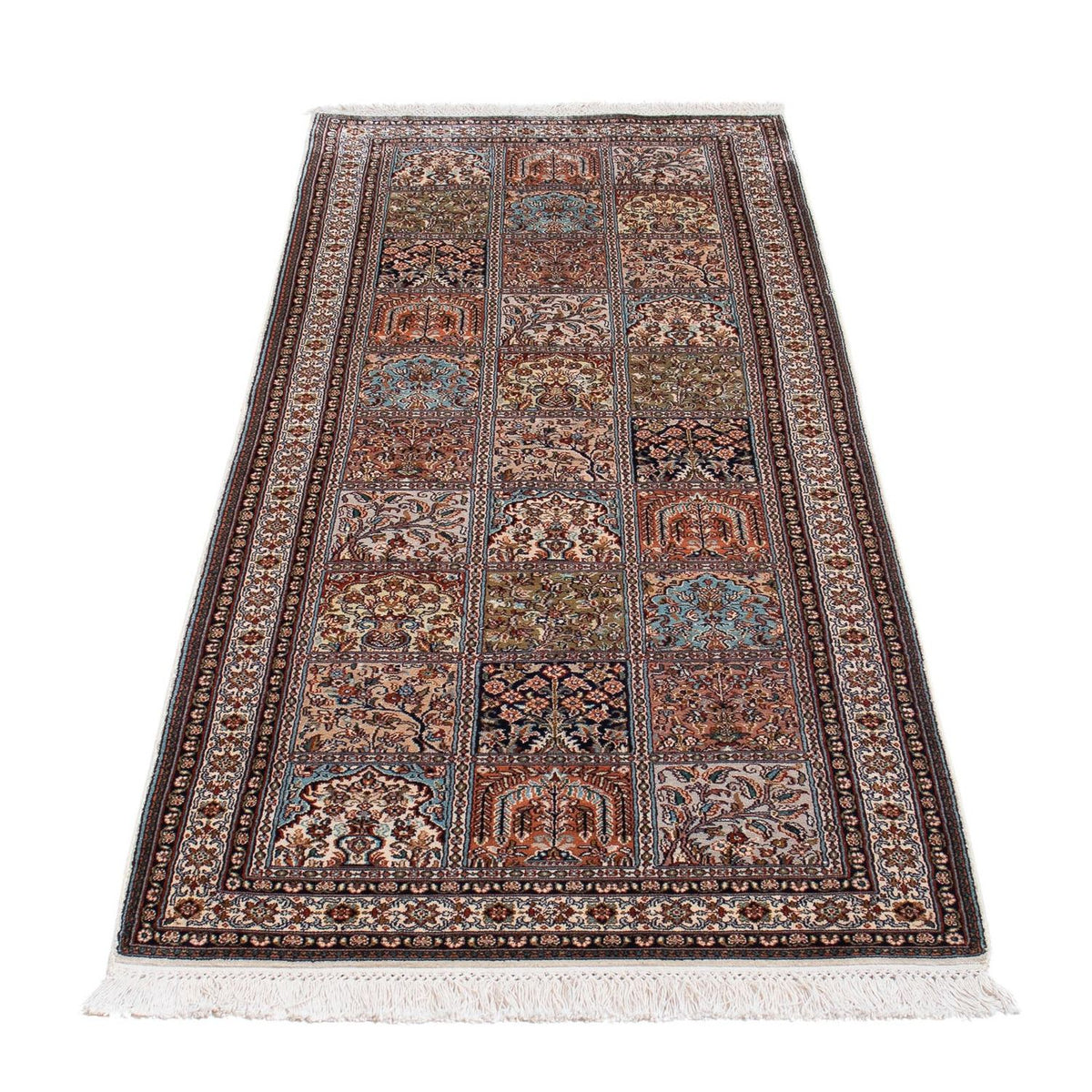 Seidenteppich - Kaschmir Seide 227 x 79 cm Teppich Läufer