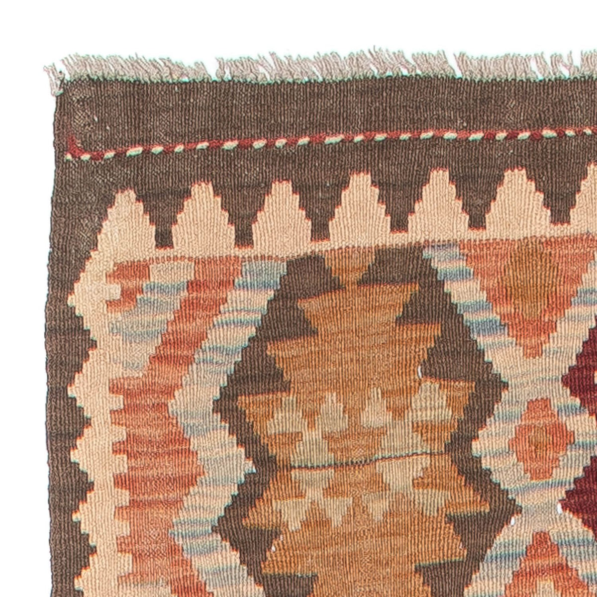 Kelim Teppich - Splash 387 x 70 cm - mehrfarbig