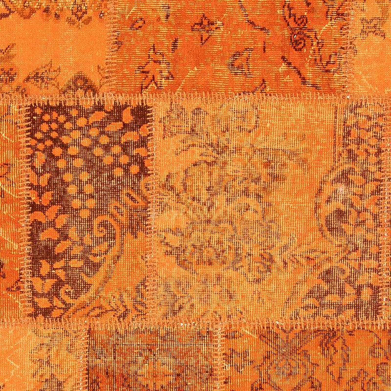 Patchwork Teppich 240 x 170 cm - braun