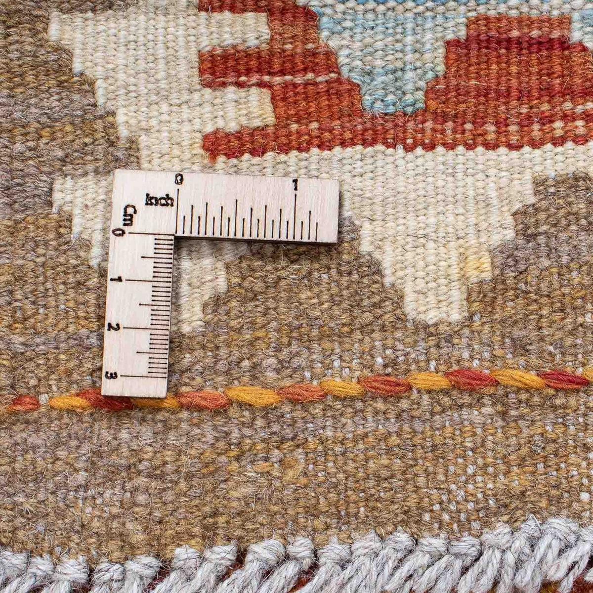 Kelim Teppich - Splash 200 x 62 cm - rost