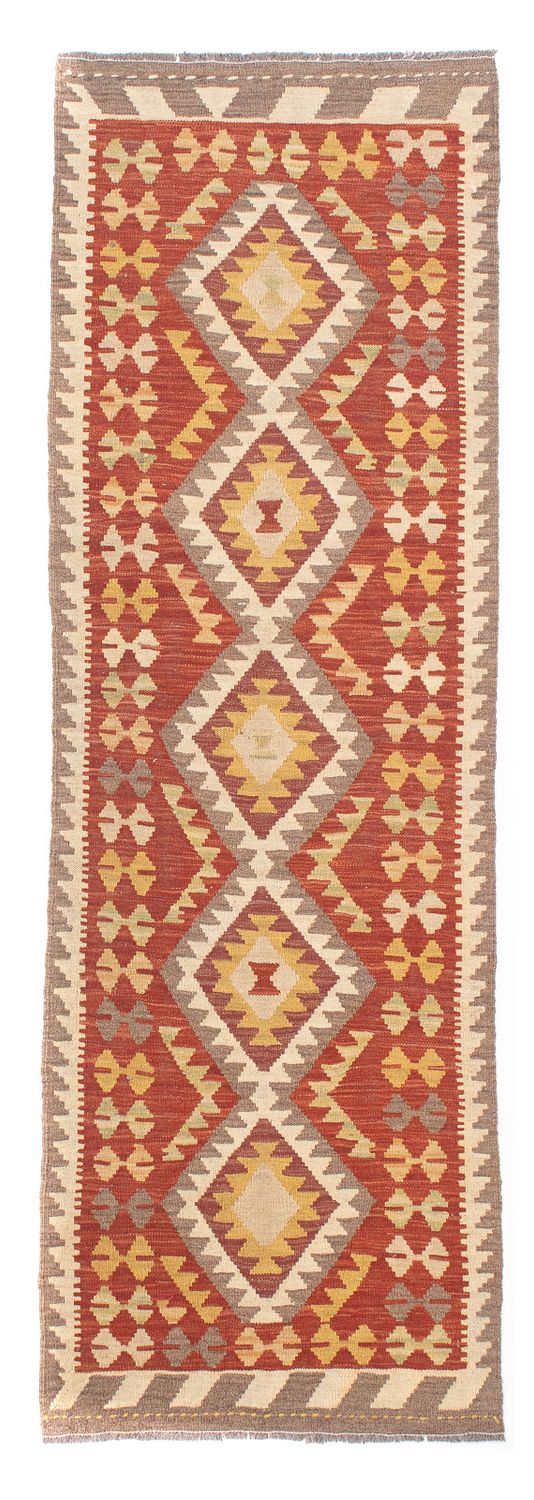 Kelim Teppich - Splash 200 x 66 cm - rot