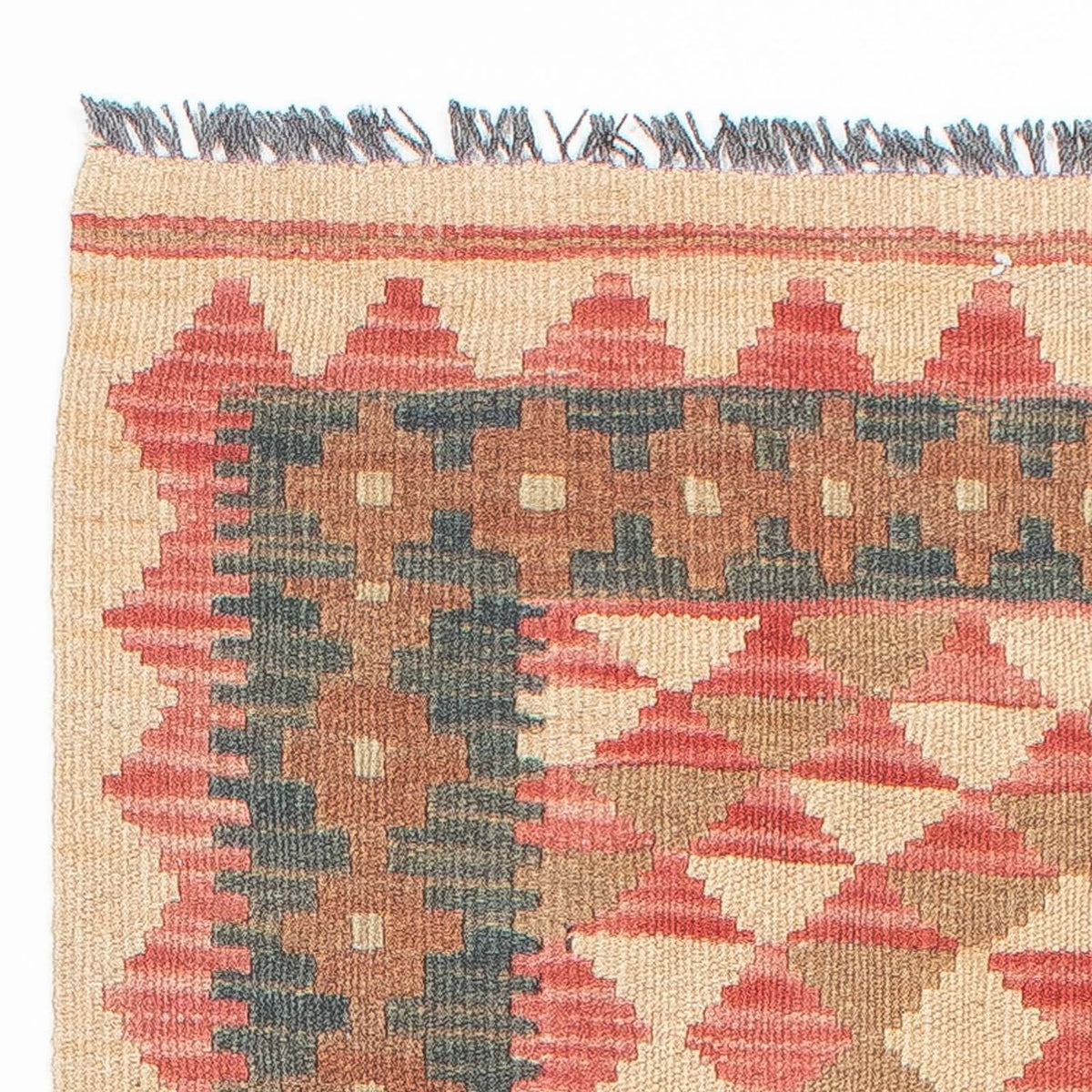 Kelim Teppich - Splash 203 x 60 cm - hellrot