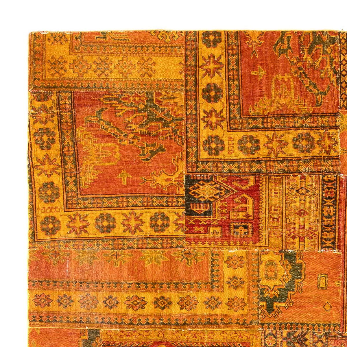Patchwork Teppich 295 x 239 cm