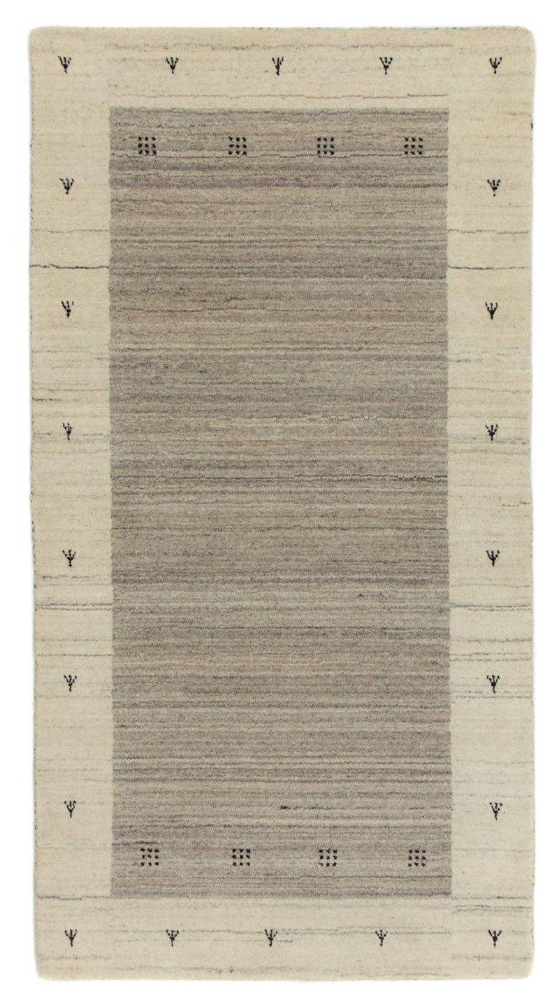 Gabbeh Teppich - Loribaft Indus 140 x 70 cm - beige