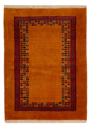 Gabbeh Teppich - Loribaft Perser - 118 x 84 cm - gold