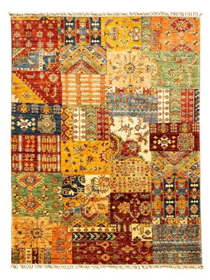 Patchwork Teppich 247 x 181 cm
