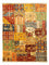Patchwork Teppich 247 x 181 cm