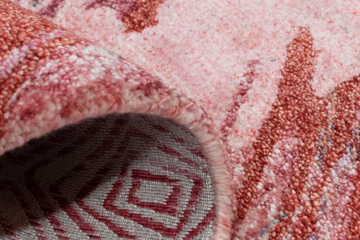 Designer Teppich 140 x 70 cm - rot